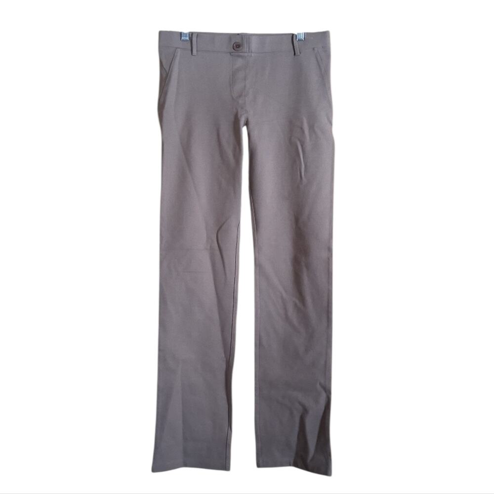 Betabrand Classic DPYP Dress Pant Yoga Pant Tan Khaki Size Medium